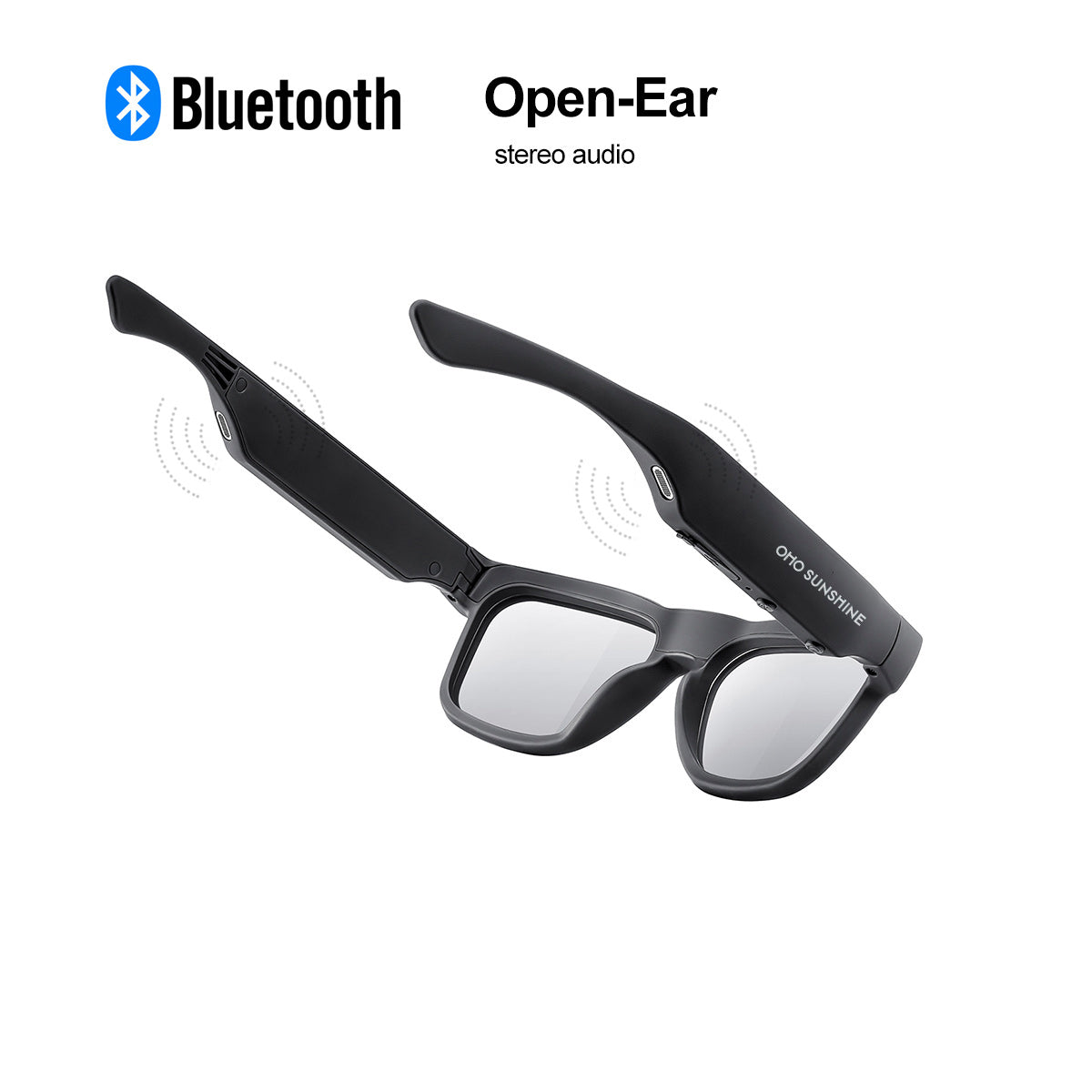 OhO Sunshine Edge pro Smart Glasses with Camera & Bluetooth - 4K & Real-Time Translation Blue Light Blocking & Photochromic Lens