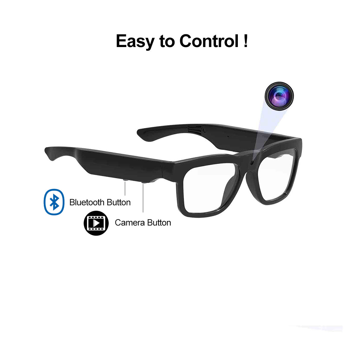 OhO Sunshine Edge pro Smart Glasses with Camera & Bluetooth - 4K & Real-Time Translation Blue Light Blocking & Photochromic Lens