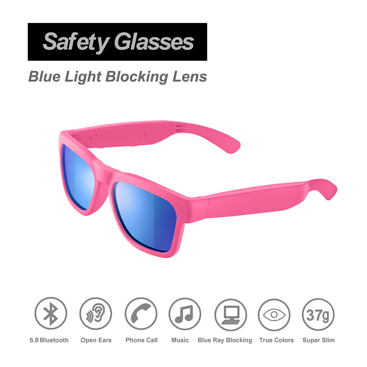 OhO Sunshine Elingo Smart AI Glasses - Audio & Real-Time Translation